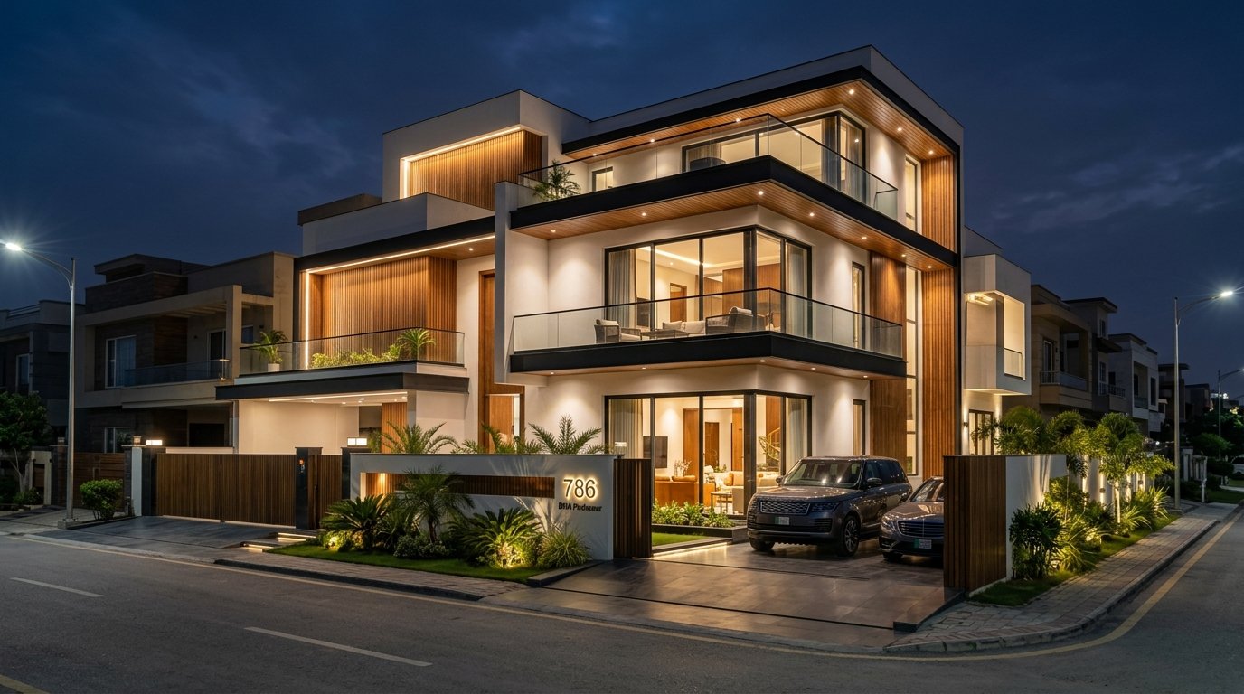 Ultra Modern 1 Kanal Brand New Designer Villa